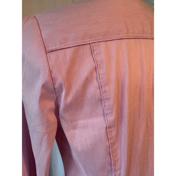 White House Black Market Striped Button Front Blouse - Picture 6 of 9